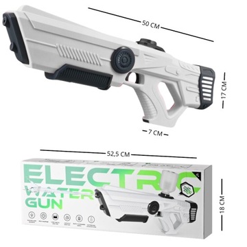 Водяная винтовка, электрическая БОЛЬШАЯ автоматическая USB-пусковая установка, 3 ЦВЕТА