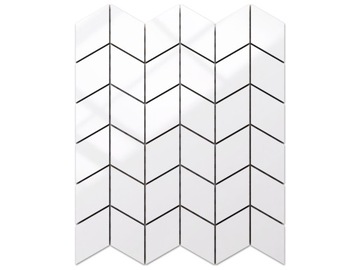 MOZAIKA CHEVRON ROMB ALASKA WHITE POLER
