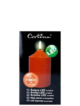 Świeca LED z timerem 19/21/YZE czerwony
