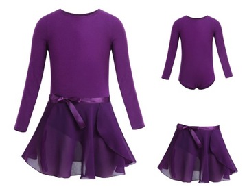 BODY BALETOWE SPÓDNICZKA STRÓJ DO TAŃCA BALETU 140