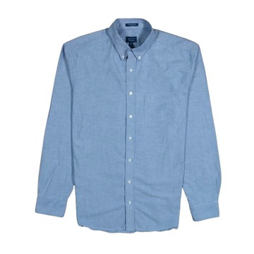 GANT Tech Prep Oxford Koszula Męska Regular Fit Niebieska r. XL