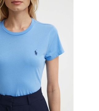 T-shirt damski okrągły dekolt Polo Ralph Lauren ORYGINALNA rozmiar M HIT