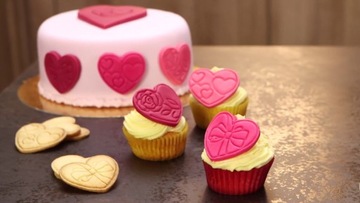 Плашки с печатью в форме сердца DELICIA 3 шт TESCOMA