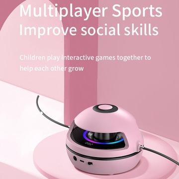 Умная скакалка с 10 регулируемыми скоростями.Цифровой светодиодный счетчик.Розовый.