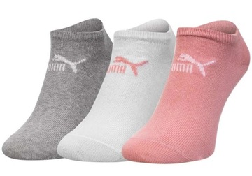 НОСКИ ЖЕНСКИЕ PUMA НОСКИ 3 ПАРЫ ХЛОПОК БЕЛЫЙ/РОЗОВЫЙ/СЕРЫЙ 39-42