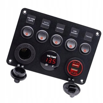 Ładowarka USB z woltomierzem 12V do samochodów,