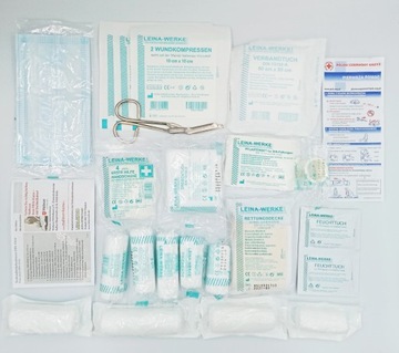 ОБОРУДОВАНИЕ ДЛЯ АПТЕЧКИ ПЕРВОЙ ПОМОЩИ DIN 13164