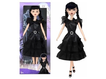LALKA WEDNESDAY ADDAMS 30 cm RODZINA ADDAMSÓW LALKA DLA DZIEWCZYNKI JAKOŚĆ
