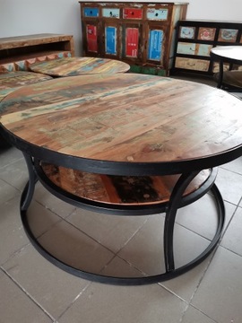 stolik kawowy meble indyjskie kolonialne loft