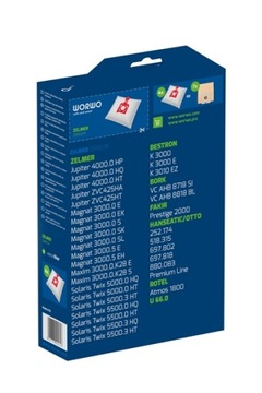 Мешки для пылесоса ZELMER JUPITER 4 шт. + ФИЛЬТР