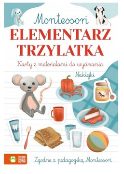 Montessori. Elementarz 3-latka Karty z materiałami
