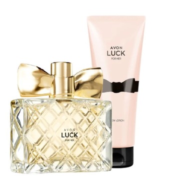 Zestaw Damski Avon Luck Perfumy 50ml + Balsam