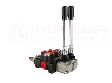 Rozdzielacz hydrauliczny 2 sekcyjny 10L 2P40 + przyłącza 16/14 Hydrolider