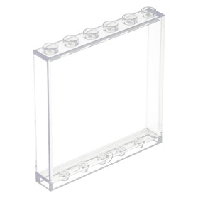 LEGO 59349 4504229 4544978 6245253 panel 1x6x5 przezroczysty P394