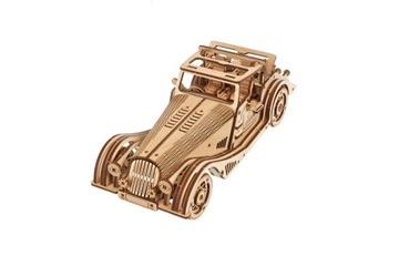 АВТОМОБИЛЬ Спортивный автомобиль Rapid Mouse UGEARS ДЕРЕВЯННАЯ МЕХАНИЧЕСКАЯ 3D МОДЕЛЬ