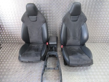 FOTELE SPORTOWE SKORA ALCANTRA AUDI A4 RS4 B8 M227