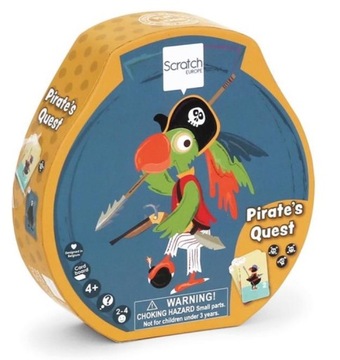 Wyprawa Pirata gry logiczne 4 w 1 Scratch 5+