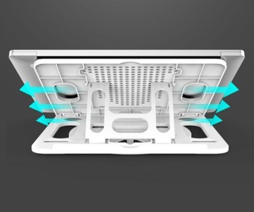 Подставка для ноутбука, охлаждение, вращение на 360°.