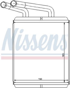 NISSENS 77617 NÁHRADA TEPLÁ TOPENÍ INTERIÉR
