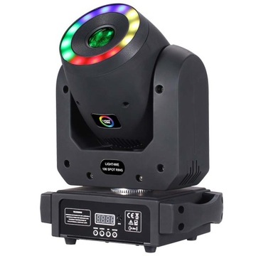 GŁOWICA RUCHOMA GŁOWA LED OŚWIETLENIE SCENICZNE SPOT 100W DMX RING LED