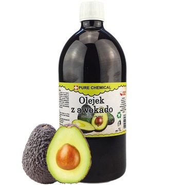 OLEJ Z AWOKADO NIERAFINOWANY ZIMNOTŁOCZONY NATURALNY 1000ml 1l