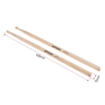 ammoon 12 Pairs of 5A Wooden Drumsticks Drum