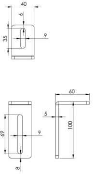 НАПРАВЛЯЮЩИЙ РОЛИК ДЛЯ ВОРОТ С УГЛОВЫМ КРОНШТЕЙНОМ FI25mm RB-25K