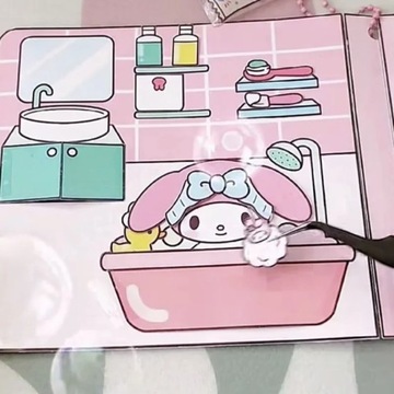 Периферийное устройство Sanrio анимация своими руками Моя мелодия Дом Куроми Новая игрушка книга тихая b
