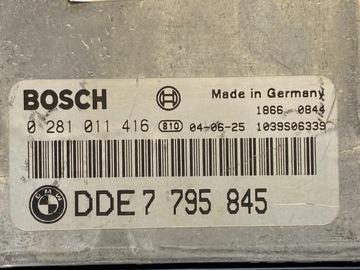BMW 1 E81 E87 2000CM3 2004 ŘÍZENÍ MOTORU HATCHBACK 7795845
