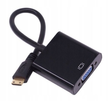 Адаптер Mini HDMI-VGA + АУДИО + кабель