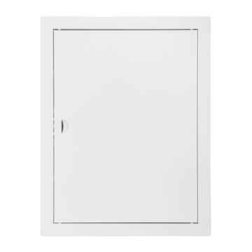 DRZWICZKI REWIZYJNE METALOWE BIAŁE 50x60 ZATRZASK
