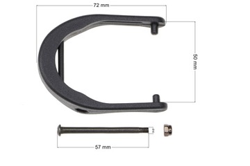 Blokada obrotnicy koła wózka dziecięcego