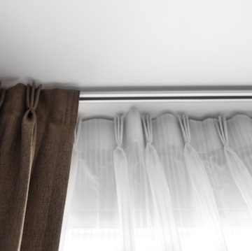 Żabki do karnisza aluminium slim,ks ilość 100 sztuk na ślizgu kolor biały