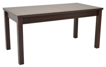 STÓŁ ROZKŁADANY 90x160/200 cm Orzech Do Jadalni Do Kuchni Ciemny Blat S-18