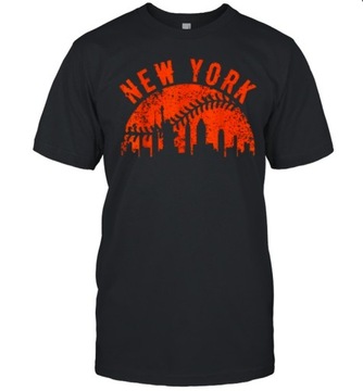 KOSZULKA New York NY Skyline City Baseball T-Shirt