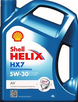 SHELL HELIX AX7 PROFESSIONAL AV МАСЛО 5W30 4л