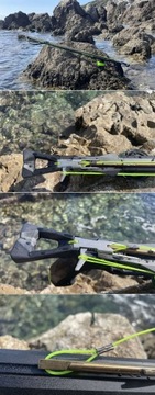 SALVIMAR ARES 85 арбалет для подводной охоты + катушка 2x РЕЗИНОВЫЕ СТРЕЛЫ