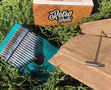 Retropolis kalimba красное дерево СИНИЙ Деревянный инструмент КОРПУС УЧЕБНОЕ УЧЕБНОЕ УЧРЕЖДЕНИЕ REED