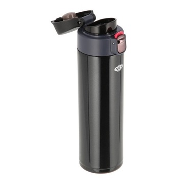 ЧЕРНАЯ ТЕРМОКРУЖКА ДЛЯ ХОЛОДНОЙ И ГОРЯЧЕЙ БУТЫЛКИ ТЕРМОС ИЗ НЕРЖАВЕЮЩЕЙ СТАЛИ NILS