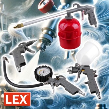 ПНЕВМАТИЧЕСКИЙ ИНСТРУМЕНТ аксессуары для КОМПРЕССОРА из 5 элементов