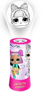 LOL SURPRISE Lampka nocna PROJEKTOR LED na baterie