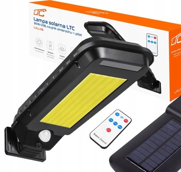 LAMPA SOLARNA LED CZUJNIK RUCHU ZMIERZCHU PILOT