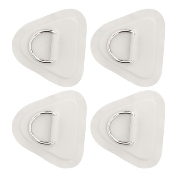 4шт нашивка с D-образным кольцом из нержавеющей стали для надувной лодки