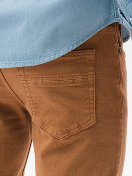 Spodnie męskie jeansowe P1058 żółte M