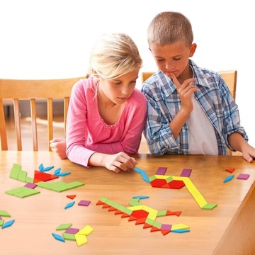 ИГРА-ПАЗЛ МОНТЕССОРИ ДЕРЕВЯННЫЕ БЛОКИ картинка-пазл XL