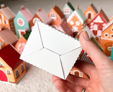 АДВЕНТ календарь домики из бумаги своими руками