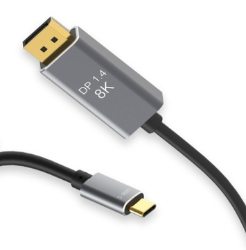 KABEL Przejściówka Adapter USB-C 3.1 DisplayPort 8K 4K Mac MACBOOK 240Hz