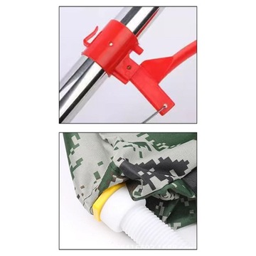 Rozsiewacz nawozu Ręczny aplikator obornika Regulowany Niebieski PVC