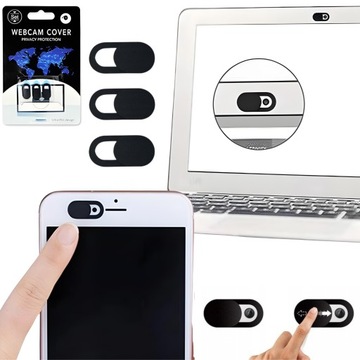 ZAŚLEPKA DO KAMERY LAPTOP KOMPUTER TABLET ZASŁONKA OSŁONKA OBIEKTYWU 3SZT