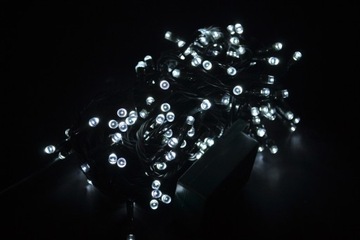 Светодиодные РОЖДЕСТВЕНСКИЕ фонари 200 БЕЛЫЕ холодная программа 13м